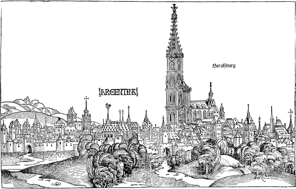 Schedelsche Weltchronik - Ansicht Straßburg
