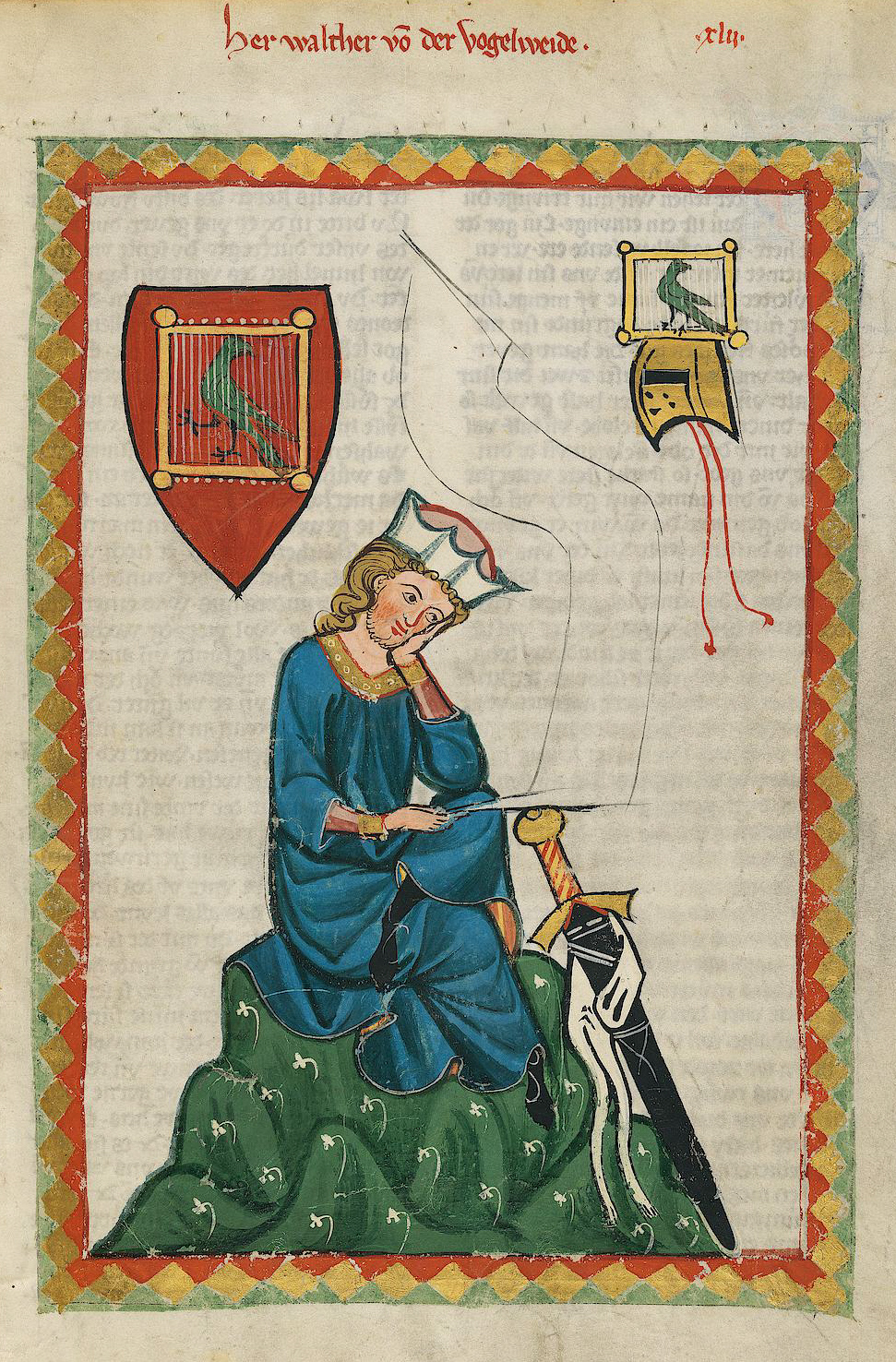 Walther von der Vogelweide - Codex Manesse