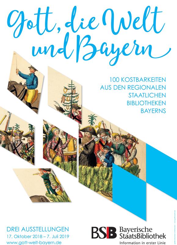 Plakat zur Ausstellung "Gott, die Welt und Bayern"