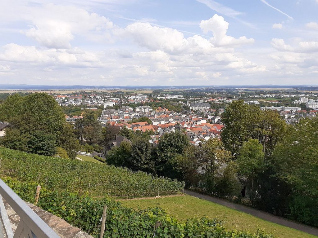 Blick vom Johannisberg auf Bad Nauheim