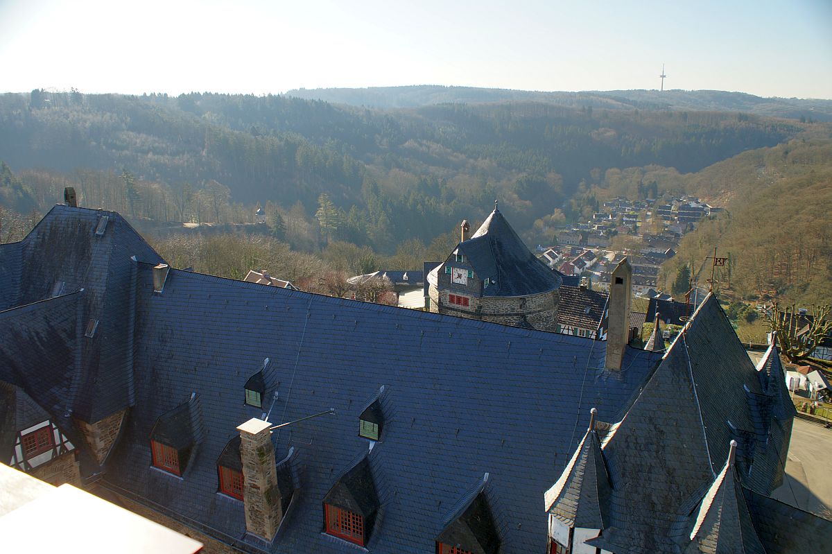 Schloss Burg a. d. Wupper Blick vom Bergfried