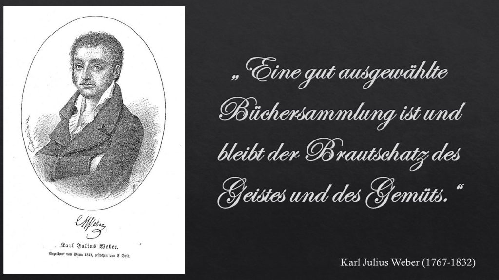 Karl Julius Weber - Büchersammlung