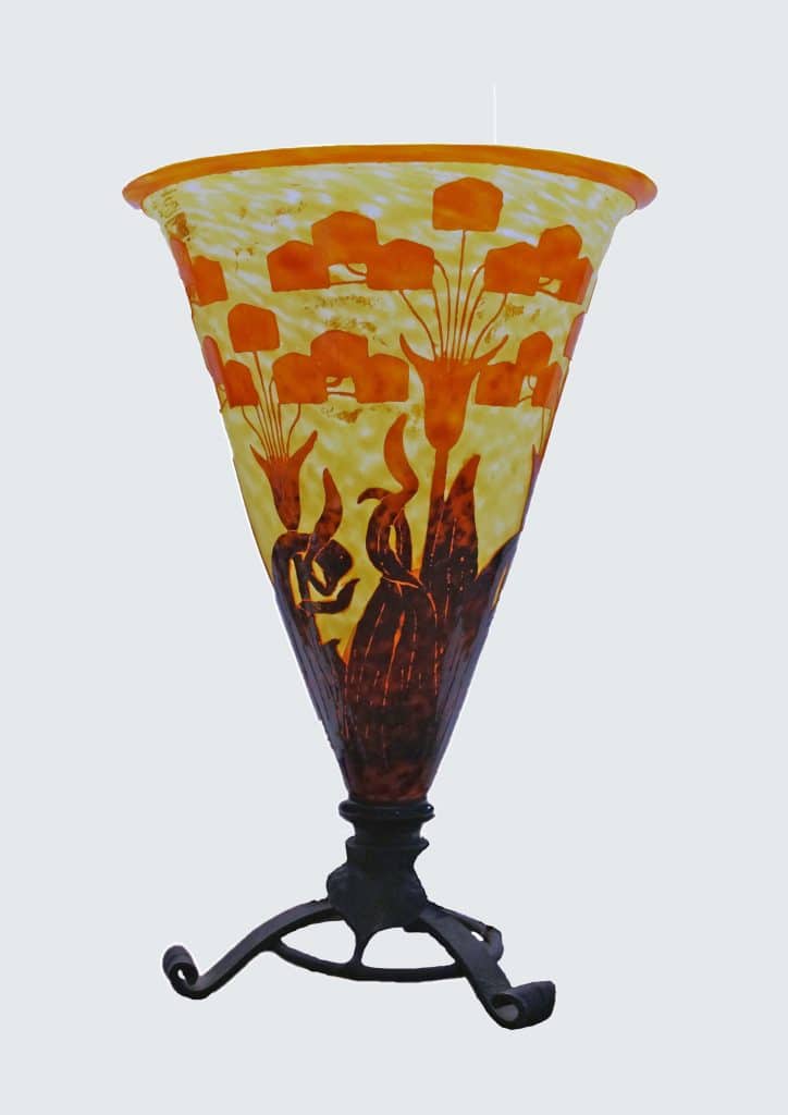 Vase mit Eisenfuß - Charles Schneider - Sammlung Reim