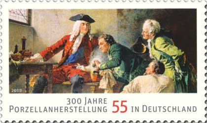 Briefmarke 300 Jahre Porzellanherstellung