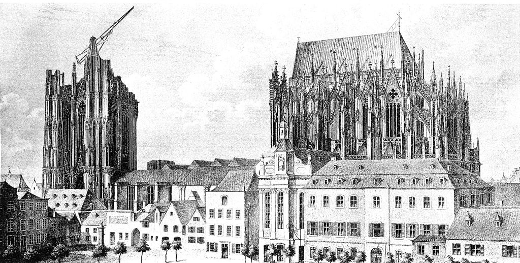 Kölner Dom unfertig ca. 1824